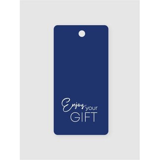 Enjoy your gift blue/white labels