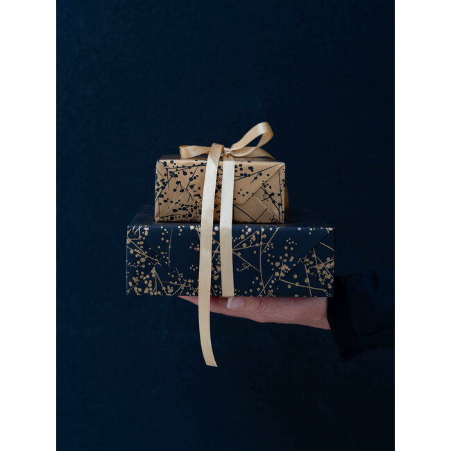 Paris Chic Schwarz/Gold geschenkpapier