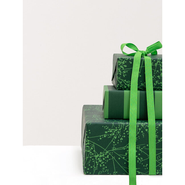 Paris Chic Green/Gold inpakpapier