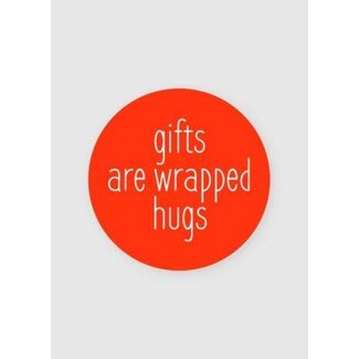 Gifts are wrapped hugs oranje/wit etiketten