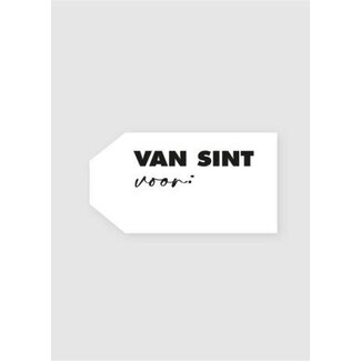 van Sint label white/black etiketten