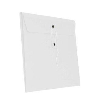 Envelopes with a Japanese closure, white