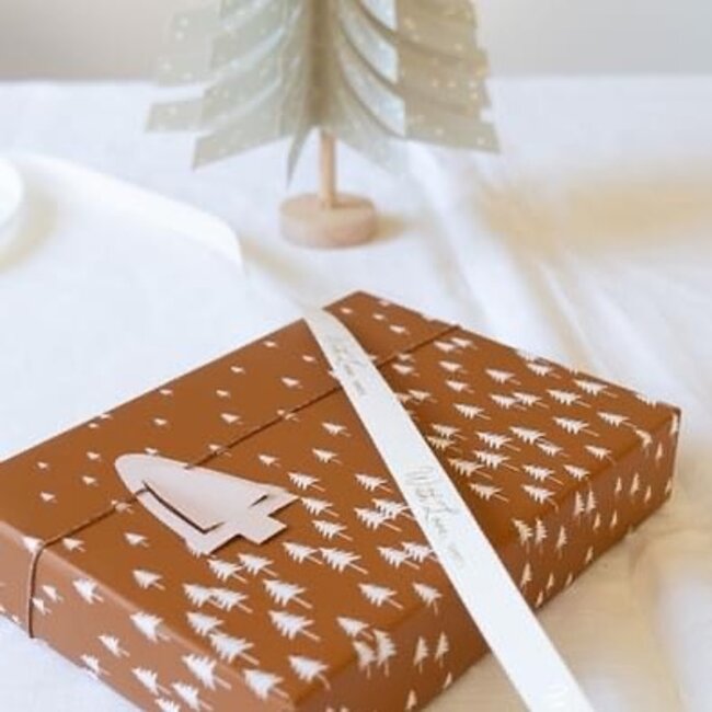 Woodland Caramel/Lila inpakpapier