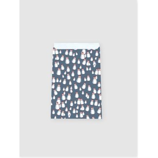 Pinguin blau-graue flache Taschen