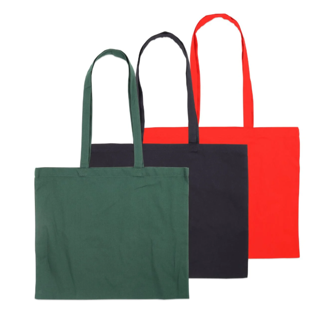 Katoenen zwarte totebags