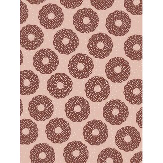 Christmas chocolate pink giftwrapping paper