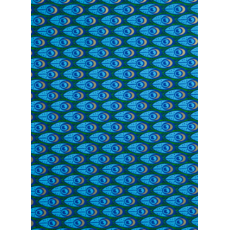 Peacock Feathers Skyblue giftwrapping paper