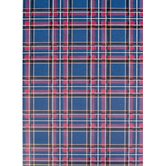 Geschenkpapier Tartan Blau