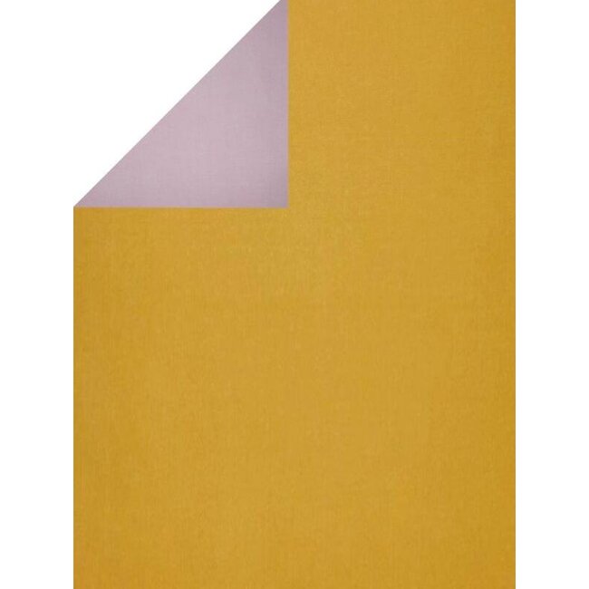 Ocher/ mauve inpakpapier