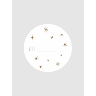 Stars for .... white/gold labels ( 500 pcs)