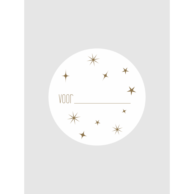 Stars for .... white/gold labels ( 500 pcs)