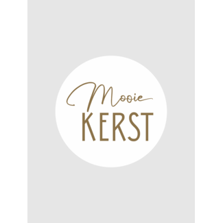 Mooie kerst white/gold etiketten ( 500 stuks)