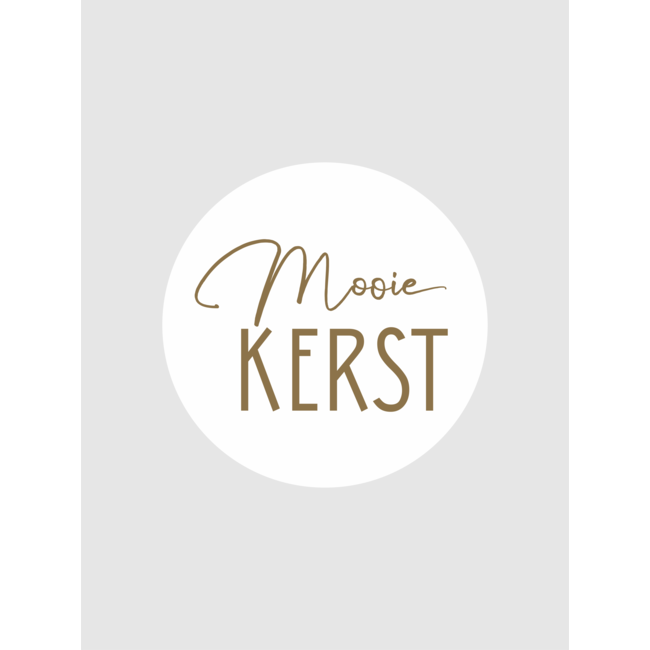 Mooie kerst white/gold etiketten ( 500 stuks)