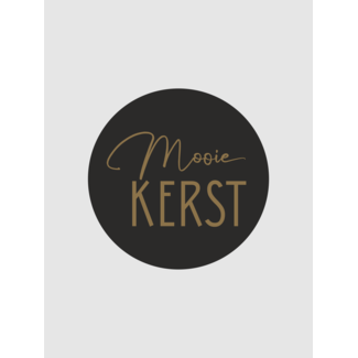 Mooie kerst zwart/goud etiketten  ( 500 stuks)