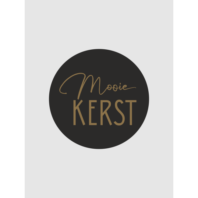 Mooie kerst zwart/goud etiketten  ( 500 stuks)