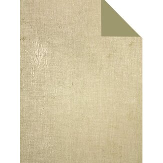 Fabric Look Gold-Geschenkpapier