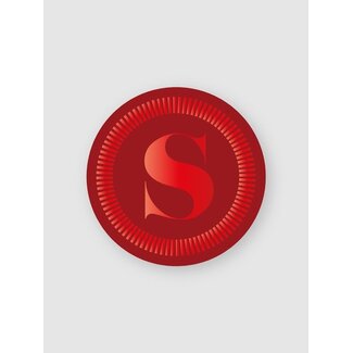 Sint sluitzegel rood etiket ( 500 stuks)