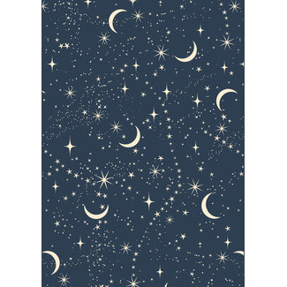 Winternight Darkblue giftwrapping paper