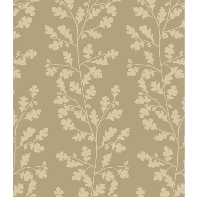 Oak leaves olive giftwrapping paper