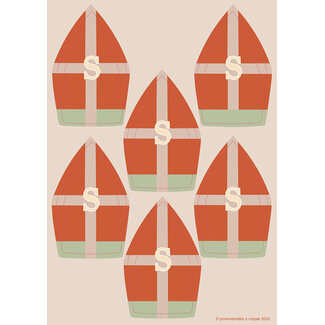 Sint Geschenkanhänger rot/grün