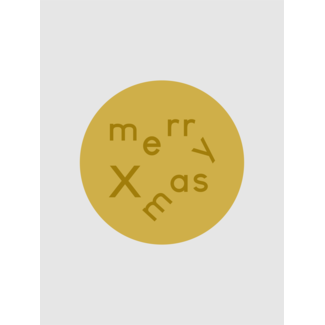 Frohe Weihnachten goldfarbene Etiketten ( 500 Stück)