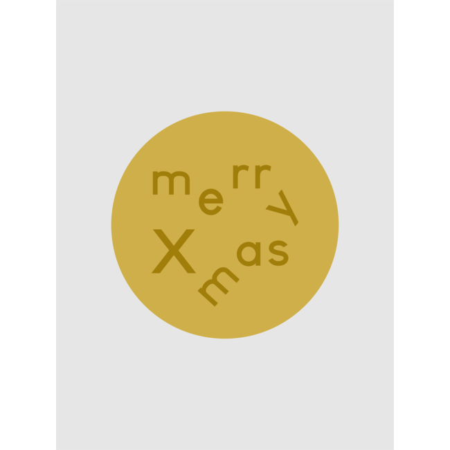 Merry Xmas gold labels ( 500 pcs)
