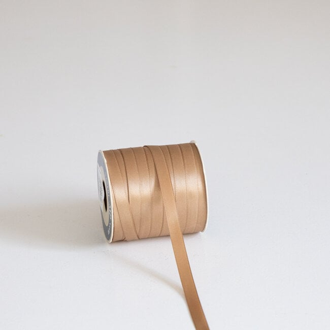 Satin ribbon natural shades light