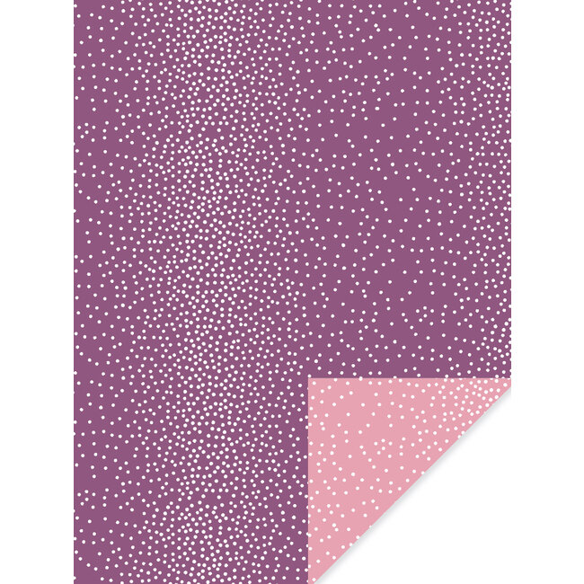 Dots amethyst shadow/rosa geschenkpapier