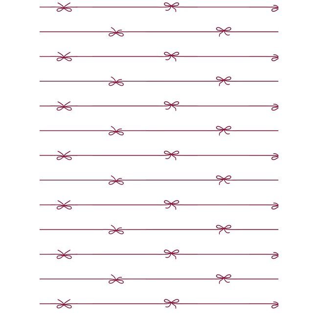 Ties tissuepaper white/bordeaux