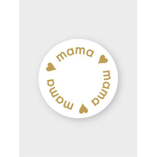 Mama labels white gold ( 500 pcs)