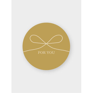 For you (strik) goud etiketten  ( 500 stuks)