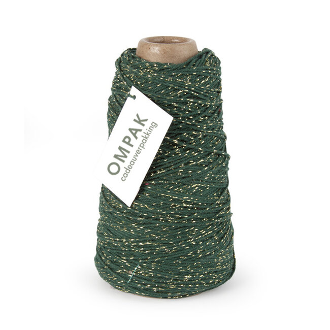 Cotton Cord lurex green/blue shades