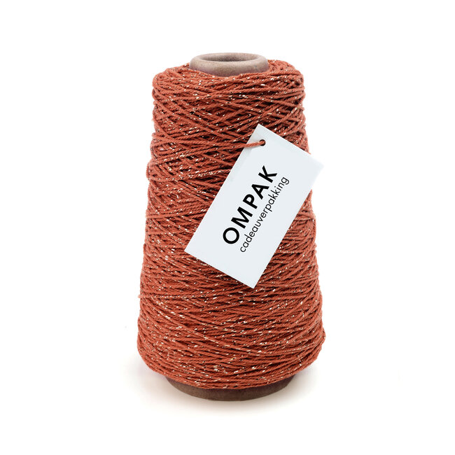 Cotton Cord lurex groen/ blauwtinten