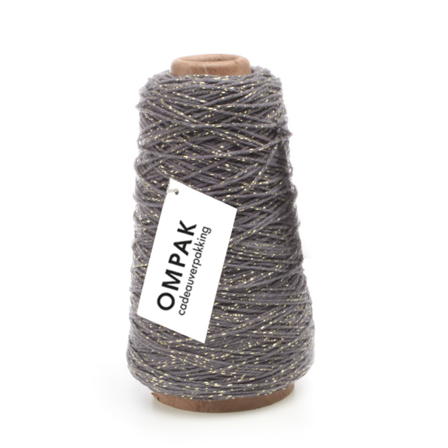 Cotton Cord lurex groen/ blauwtinten