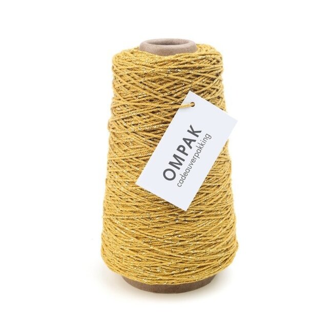 Cotton Cord lurex groen/ blauwtinten