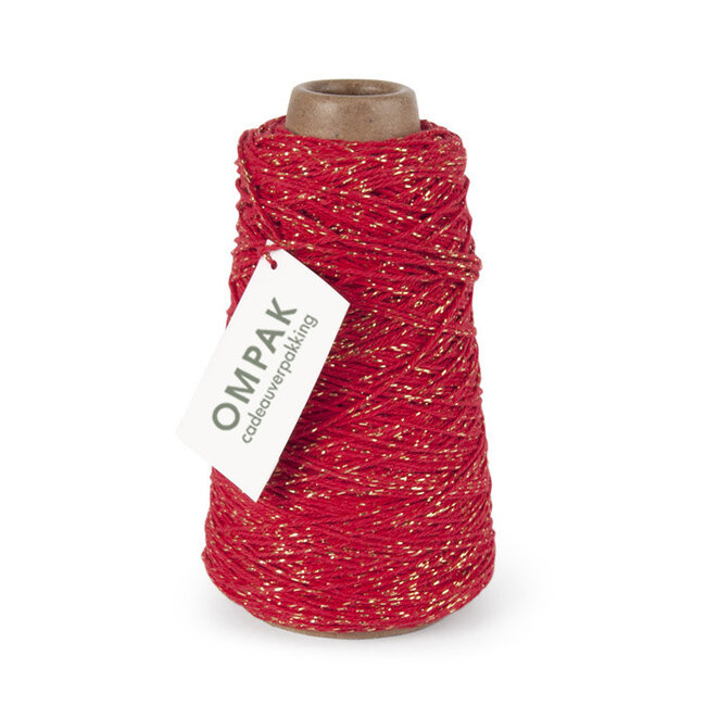 Baumwolle Cord Lurex rot/rosa Farbtöne