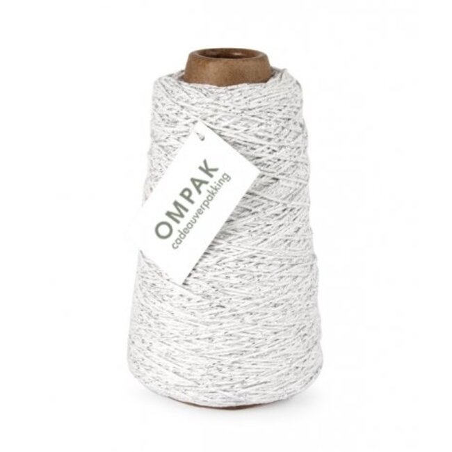 Cotton Cord lurex rood/rozetinten