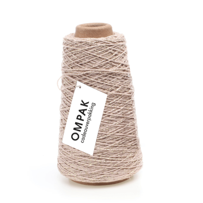 Cotton Cord lurex red/rose shades