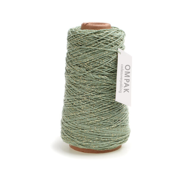 Cotton Cord lurex groen/ blauwtinten