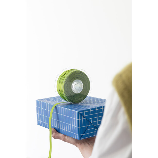 Grid Blue/Dots hellblaues geschenkpapier