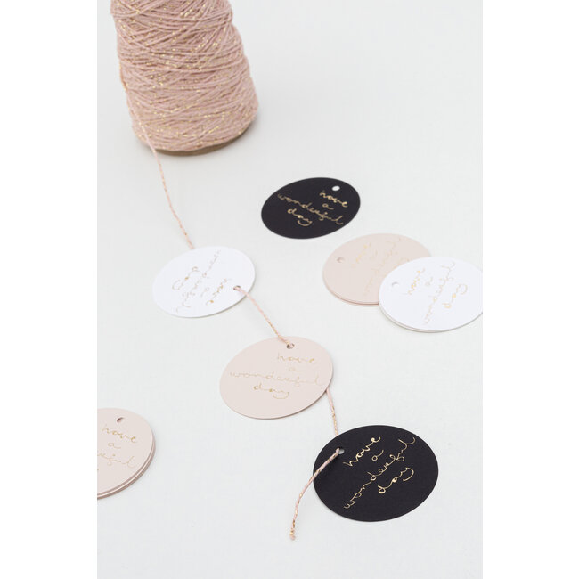 Have a wonderful day nude/gold Geschenkanhänger