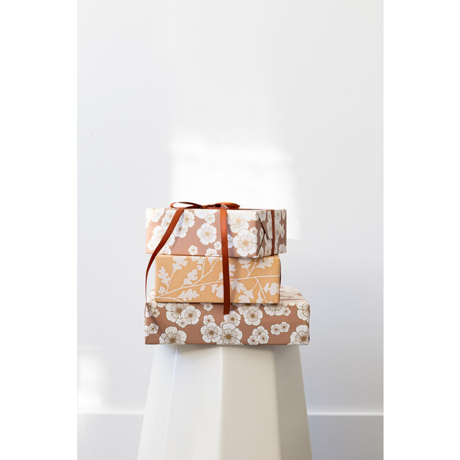 Kimono Mokka-Mousse-Geschenkpapier