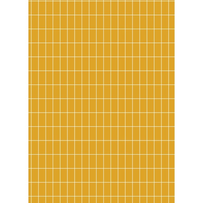 Grid Yellow/Blue inpakpapier
