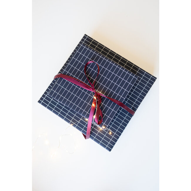 Gitter Gelb/Blaues geschenkpapier