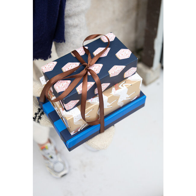 Thumbs Dark Blue giftwrapping paper