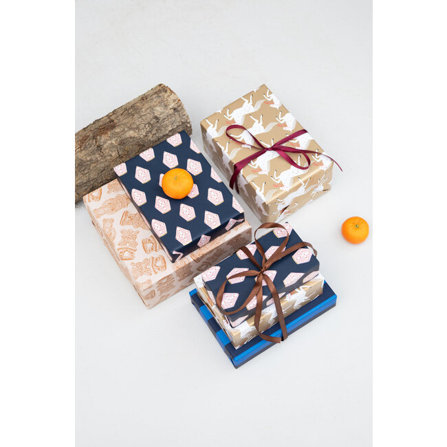 Horse OZOSNEL Gold/red giftwrapping