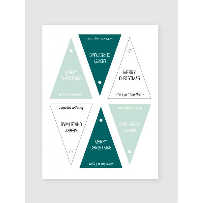 Frohe Weihnachten Geschenkanhänger