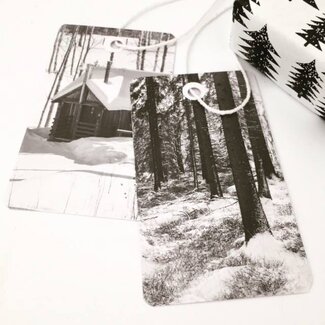 Winter walk gift tags