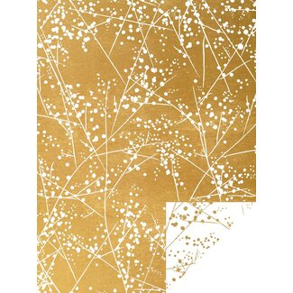 Paris Chic Gold giftwrapping paper