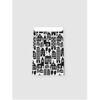 Sint in the city  geschenkzakjes zwart/wit